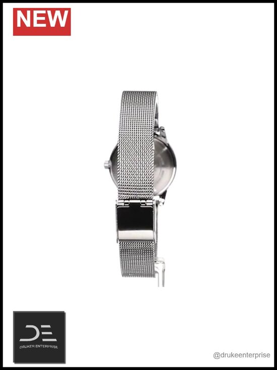 Silver-Tone Stainless Steel Mesh Bracelet Watch main image 4